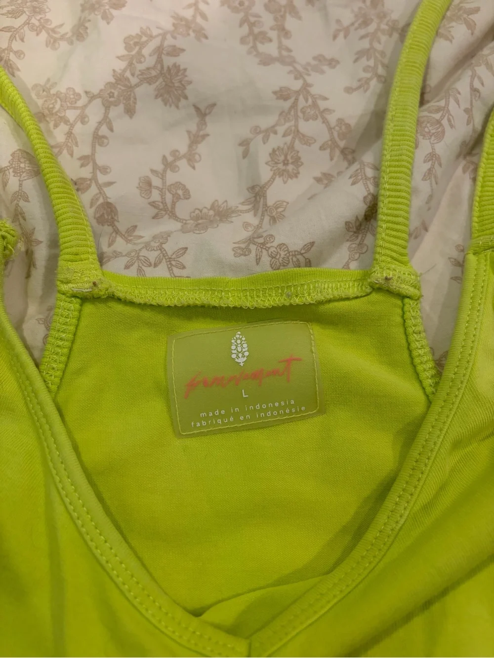 Free People Hot Shot Neon Lime Green  Romper with Pockets